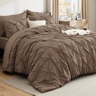 Bedsure Queen Comforter Set Brown - Bed in a Bag Size Queen, 15 - 