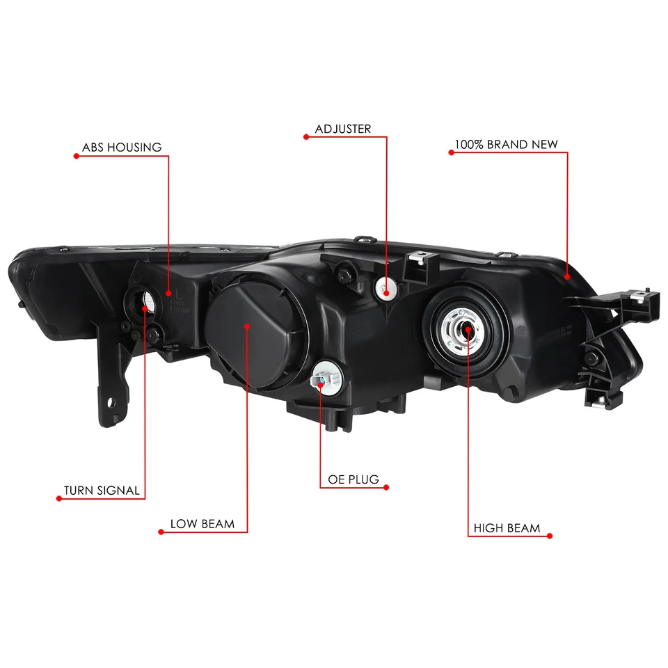 For 2007-2008 Acura TL Type S Left Driver Side OE Style Projector HID Headlight - Image 4 of 4