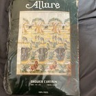 Vtg Allure Vinyl Shower Curtain 70"x72" Wild Things Safari,  Lion Zebra Elephant