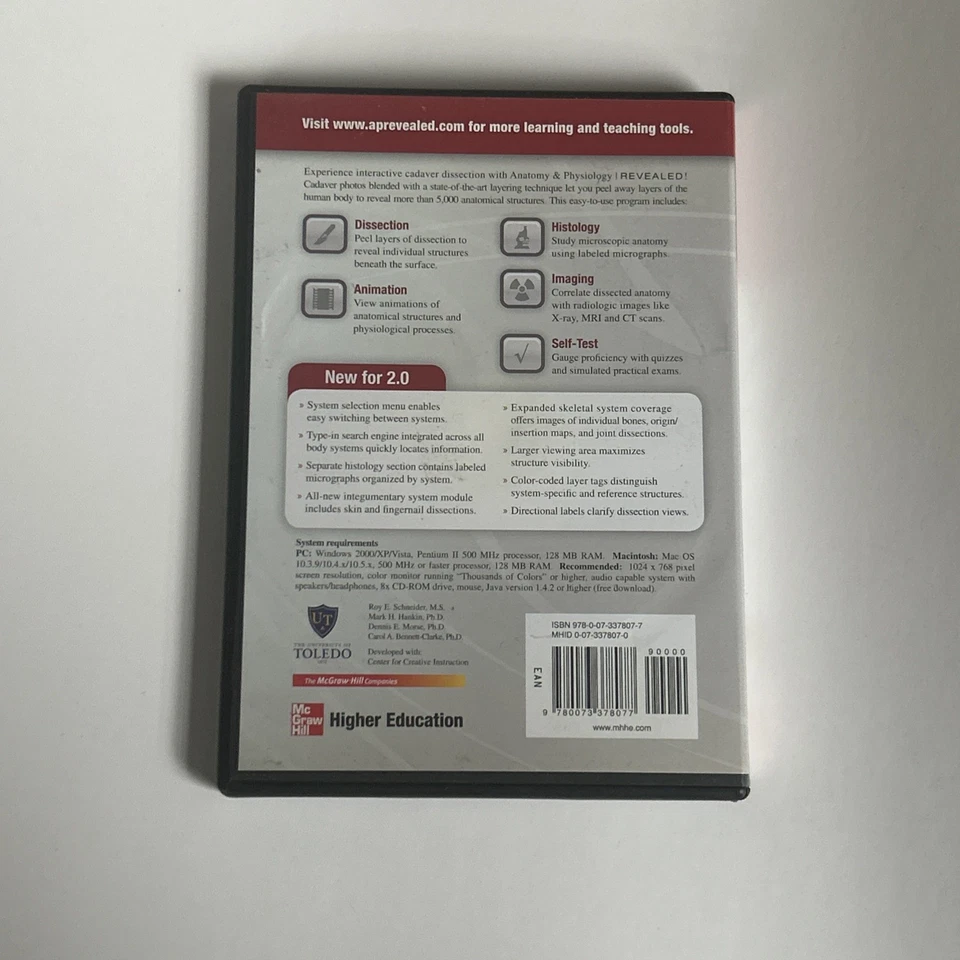 Anatomy & Physiology Revealed - Version 2.0 (CD-ROM) McGraw-Hill - Image 4 of 4