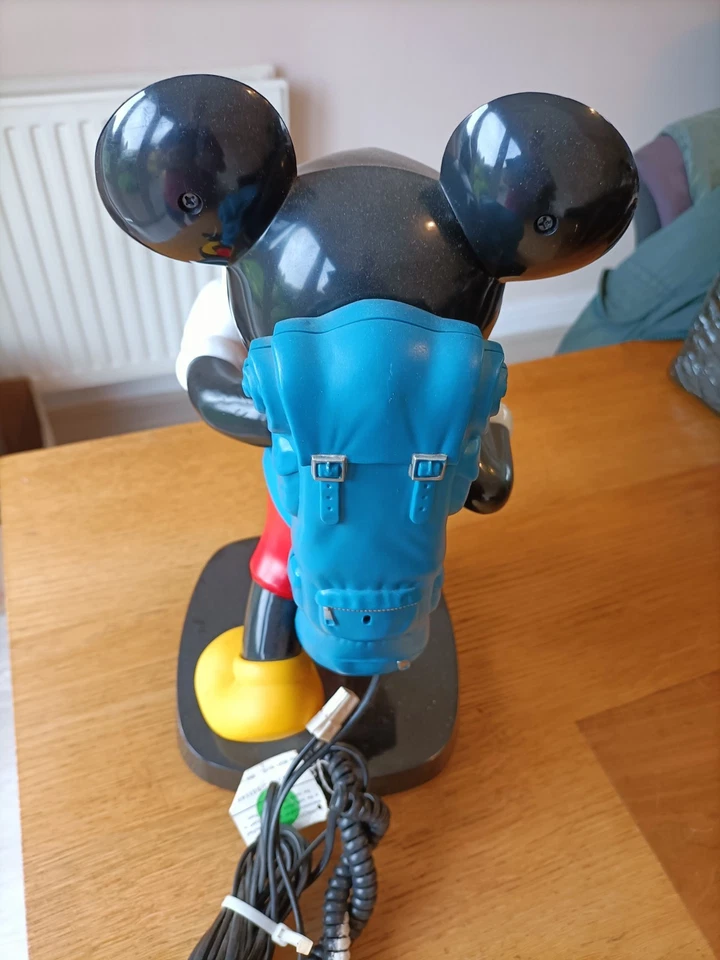 Vintage 1980s Disney Tyco Mickey Mouse Push Button Phone Telephone Working - Image 3 of 4