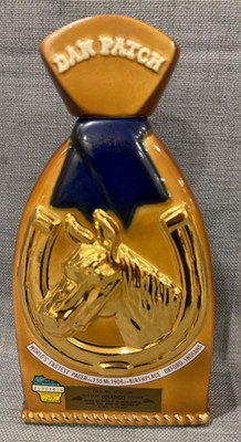 Old Mr. Boston decanter Dan Patch Worlds Fastest Racer 1973 w Tax Stamp EMPTY