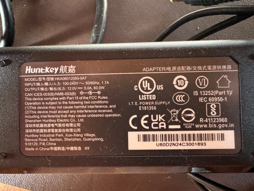 AC Adapter For UGREEN NASync DXP2800 2-Bay Desktop NAS Network Attached Storage - Afbeelding 3 van 4