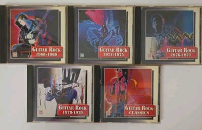 Time Life Guitar Rock 5 CD LOT 1968-69,  1974 1979 & Classics All NM/M Disc's SA