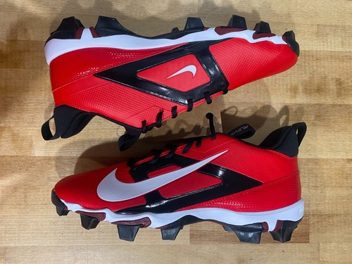 New Nike Alpha Menace 4 Shark Football Cleats University Red/White FN0028-600 11 - Picture 4 of 6