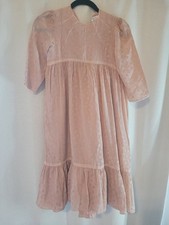 Bonpoint Silk Pink Floral Long Sleeve Flowy Girls Dress Size 10yrs