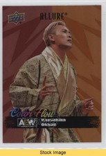 2024 Upper Deck Allure AEW Color Flow Red Orange Kazuchika Okada READ 0n3f