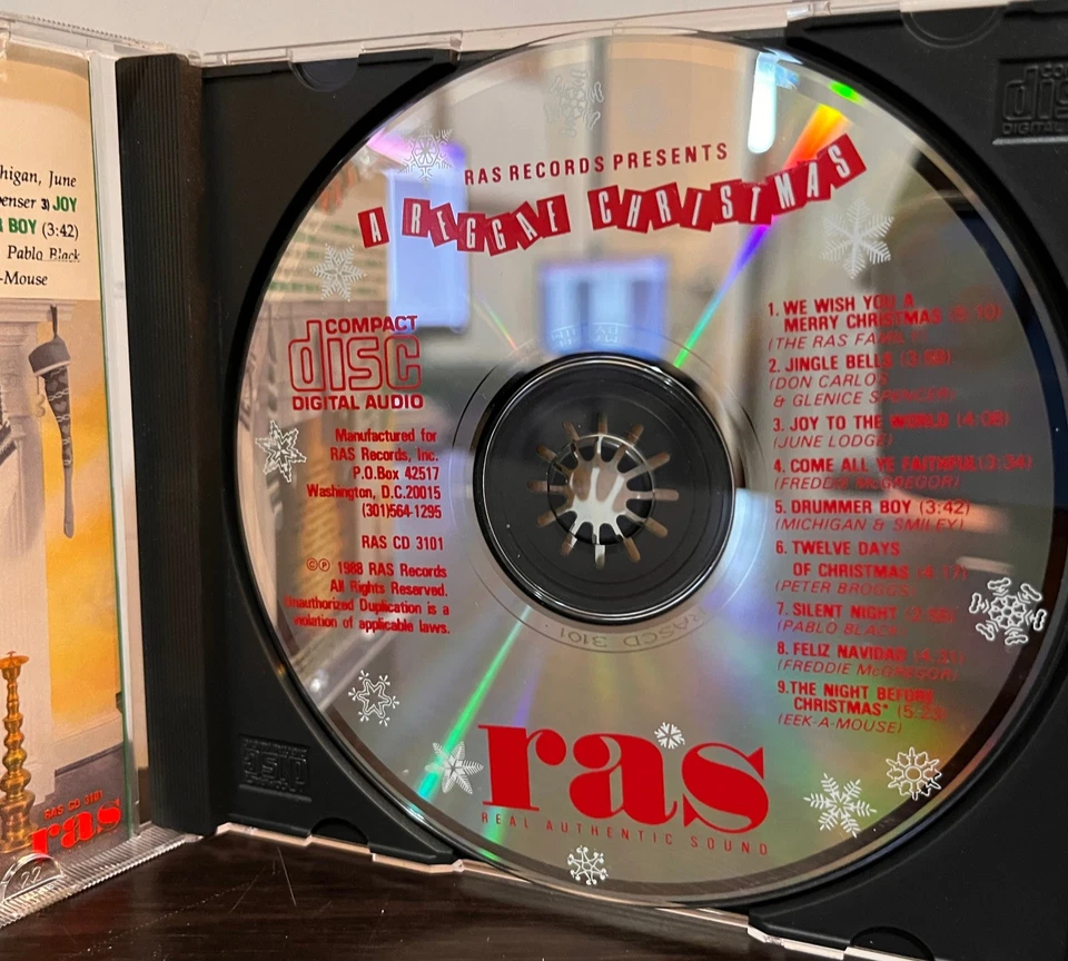 A REGGAE CHRISTMAS - 1988 Compilation - Compact Disc CD - EX Cond. - Image 3 of 3