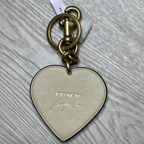 Coach Jennifer Lopez Heart Bag Charm Keychain - Picture 7 of 11
