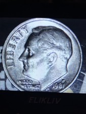 1981 Roosevelt Dime Filled in P and Other Errors