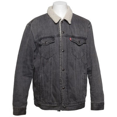 Levi Strauss & Co, Gefütterte Jeansjacke, Herren, Größe: XL, Grau #ddH