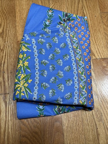 Le Cluny French Country Style Made In France Blue 70” Round Tablecloth Cotton - Bild 13 von 15