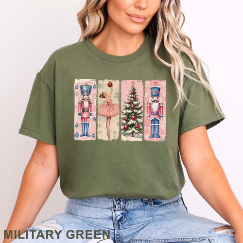 Retro Nussknacker Weihnachtsshirt, Nussknacker Ballett Shirt, Damen T-Shirt, 203729 - Bild 10 von 24