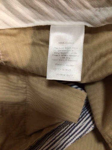 Talbots Chelsea Seersucker Cropped Hose Damen Größe 4 blau weiß gestreift - Bild 5 von 7
