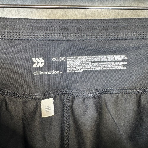 All in Motion Tumble Shorts Girls Size XXL (18) Black Polyester Blend Pull On - Picture 3 of 9