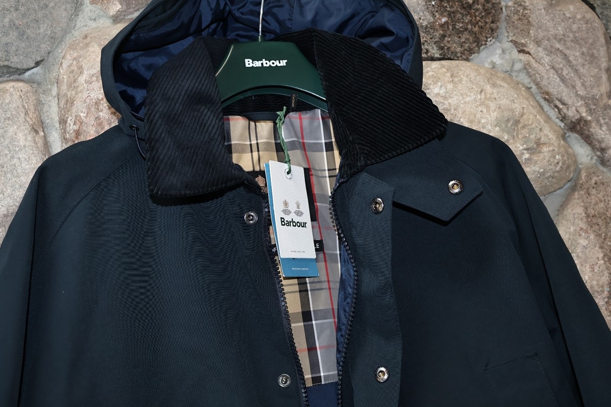 Barbour Winter Waterproof Ashby Jacket Coat Navy Blue UK Sizing XX