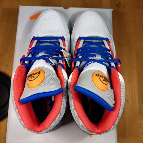 Reebok PUMP OMNI ZONE 2 II PISTONS RED BLUE WHITE SNEAKER US MENS 12 H01315 NBA - Picture 8 of 12