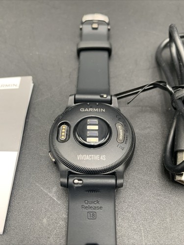 Garmin Vivoactive 4s Multisport Smartwatch HR GPS Sports Watch - Black/Slate - Picture 7 of 7
