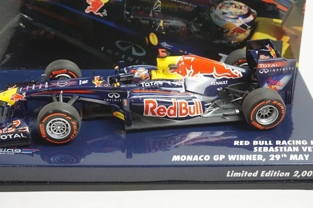 1:43 MINICHAMPS 413110401 Red Bull Racing RB7 Monaco GP 2011 #1 model car - Image 3 of 4