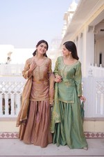 Salwar Kameez Indian Pakistani Wedding Party Wear Dress Bollywood Sharara Suit