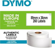 Image of DYMO Authentic LabelWriter Large Address Labels | 36 mm x 89 mm | Roll of 260 |