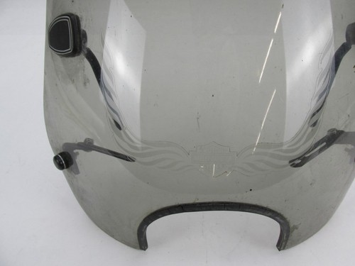 Harley Sportster FX Dyna Genuine 18"X21" & 5.5 Inch Headlight Smoked Windshield - Picture 3 of 11