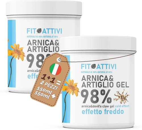 Arnica E Artiglio Del Diavolo Forte 2X550Ml Effetto Freddo 98% Arnica per Cavall - Foto 12 di 12