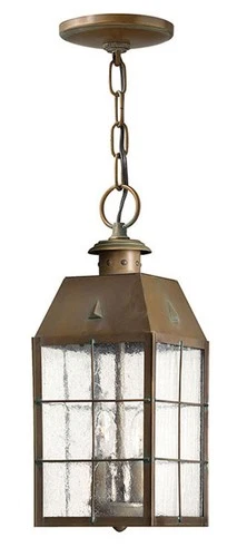 Hinkley Lighting H2372 Nantucket 2 Light Outdoor Heritage Pendant - Brass - Picture 1 of 5