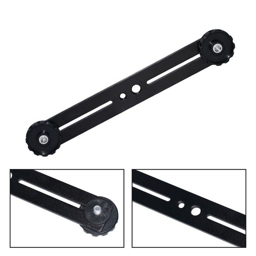 Aluminum Dual Mount Tripod Bracket for Enhanced Photography Experience - Photo 3/6
