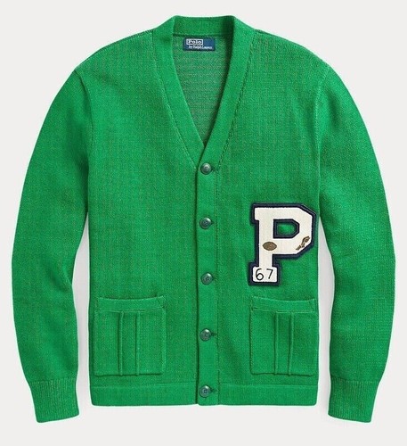 Ralph Lauren Polo P Wing Letterman Cardigan