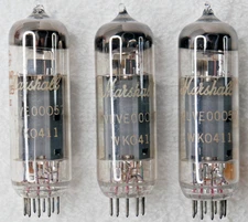 EL84 6N14N MARSHALL VLVE 00057 WKO411 POWER TUBES TRIO TEST EXCELLENT NO RESERVE