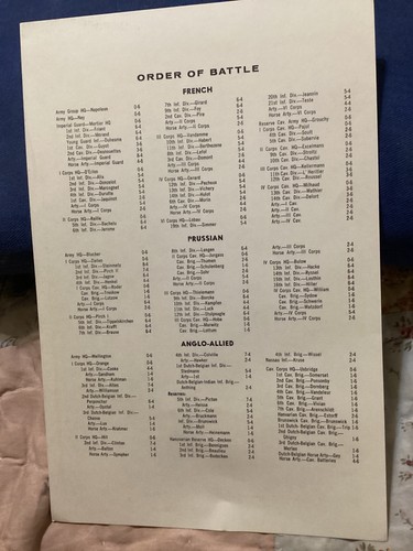 CAMPAÑA NAPOLEÓNICA WATERLOO 1962, AVALON HILL/ FRANQUEO GRATUITO!!!! - Imagen 4 de 22