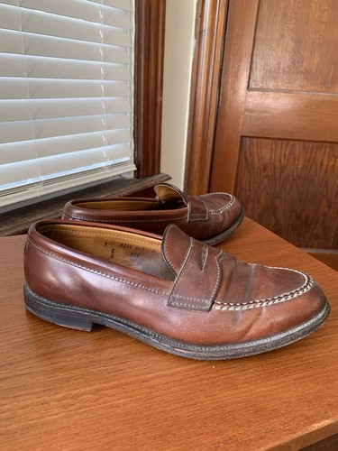 ALDEN 9 E #8 SHELL CORDOVAN HANDSEWN LHS LOAFERS SHOES 986 9 E - Picture 2 of 21