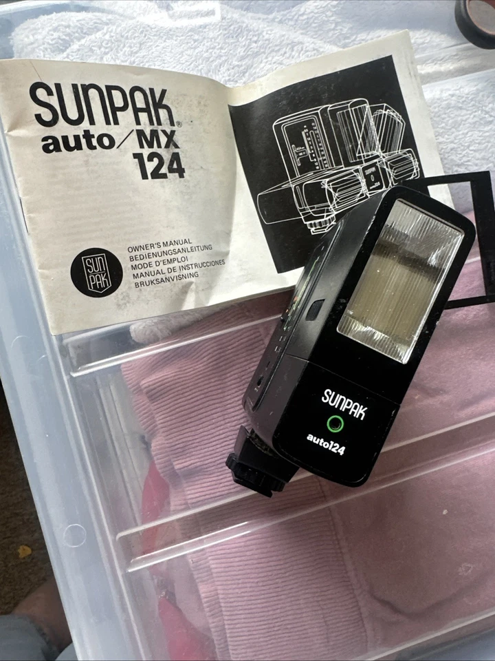 Sunpak MX124 Tilt and Swivel Flash Gun - MADE IN JAPAN - Image 3 of 4