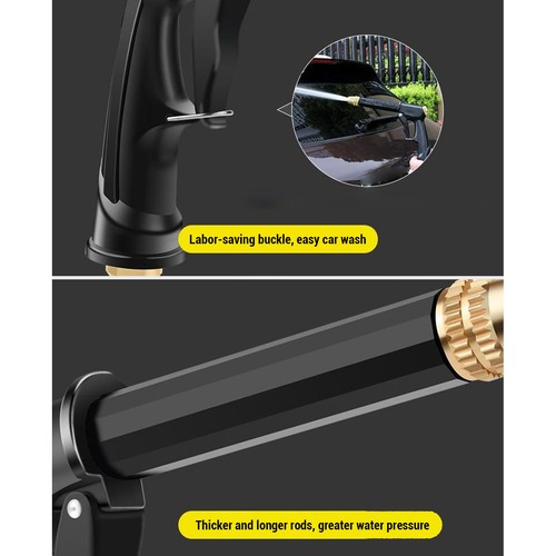 Powerful Garden Hose Pipe Flexible With Foam Bottle SPRAYING AND WASHING In One - Picture 15 of 18