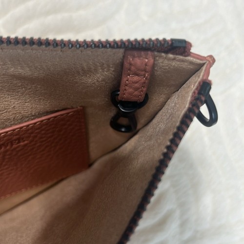 Dagne Dover Small Elle Leather Clutch in Warm Dust NWT - Picture 4 of 9