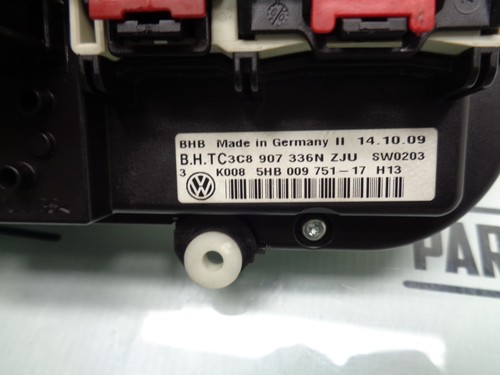 09-11 VOLKSWAGEN CC CLIMATE CONTROL UNIT SWITCH OEM - Picture 5 of 5