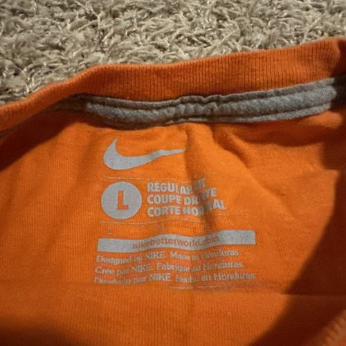 Nike Basketball Long Sleeve Tee Pullover T Shirt Orange Long Sleeve Size Large - Bild 3 von 5