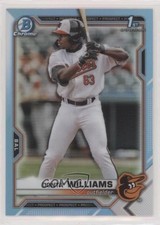 2021 Bowman Draft Chrome Sky Blue Refractor Donta' Williams #BDC-90 0o6v