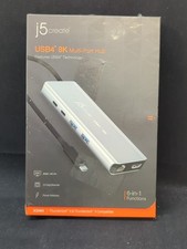 J5create JCD403 USB4 8K Multi-Port Hub 40Gbps 2.5G Ethernet PD Space Gray 90096