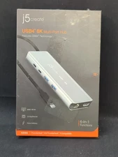 J5create JCD403 USB4 8K Multi-Port Hub 40Gbps 2.5G Ethernet PD Space Gray