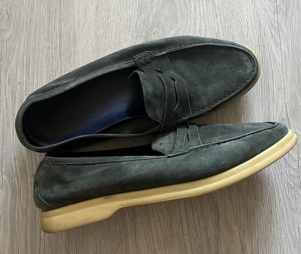 Men Boggi Milano Heels Khaki Suede 40