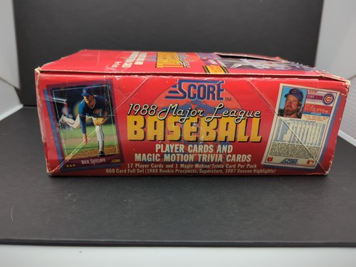 1988 Score Baseball Karten Box 36 versiegelte Packungen pro Box - Bild 4 von 6