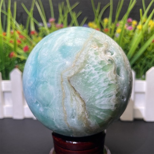 2LB 3.3" Esfera Hemimorfita Natural Cristal Curación Cuarzo Reiki Bola Mineral - Imagen 4 de 10