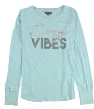 P.J. Salvage Womens Cozy Vibes Pajama Sleep T-shirt, Blue, Medium