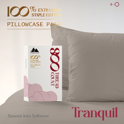 Pillow Cases Queen Size Set of 2-800 Thread Count 100% Egyptian Cotton Pillow... - Imagen 4 de 9