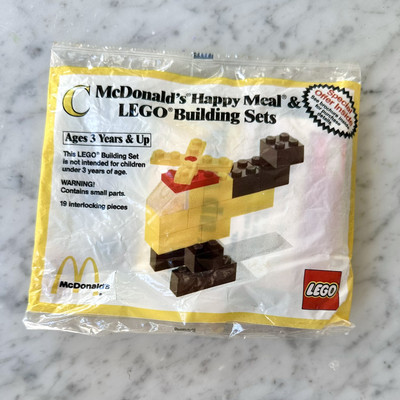 McDonald's 1986 Vintage Lego Happy Meal Toy Set NEW Set C