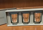 Restoration Hardware-Tealight Holder Set "Joy, Peace & Noel", Silver Finish