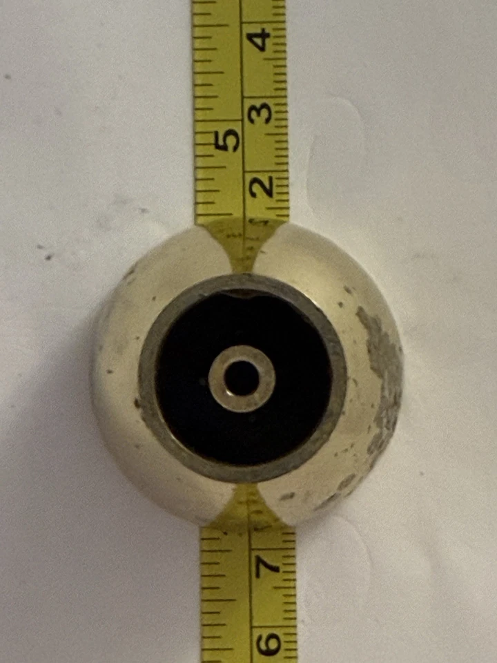 4 perillas de puerta de bronce modernas de mediados de siglo con placa trasera MCM Wow! Foto 3 de 4