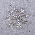 100 Pack Metall Vorhanghaken Vorhangzubehör Drapery Hooks (Silber)